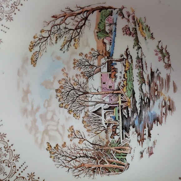 Currier & Ives Vintage Dinner Plate - Picture 3 of 10